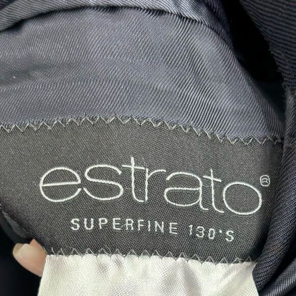 Domenico Vacca pinstripe Suit in dark navy - Picture 13 of 13